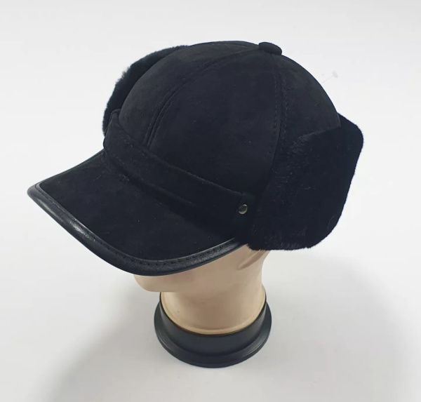 Кепка-ушанка арт.W-1 59р (черный)